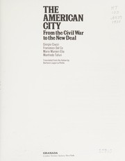 The American city : from the Civil War to the New Deal /