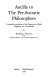 Ancilla to the pre-Socratic philosophers : a complete translation of the fragments in Diels, Fragmente der Vorsokratiker /