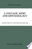 Language, mind, and epistemology : on Donald Davidson's philosophy /