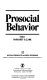 Prosocial behavior /