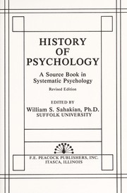 History of psychology : a source book in systematic psychology /