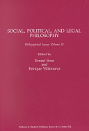 Social, political, and legal philosophy /