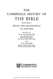 The Cambridge history of the Bible.