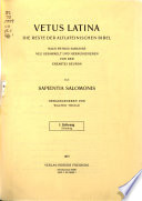 Sapientia Salomonis /