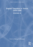 English travellers to Venice, 1450-1600 /