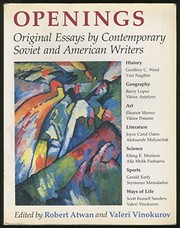 Openings : original essays by contemporary Soviet and American writers /