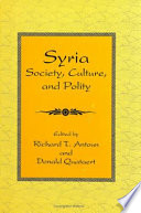 Syria : society, culture, and polity /
