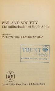 Society at war : the militarisation of South Africa /