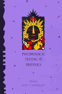 Psychological testing of Hispanics /