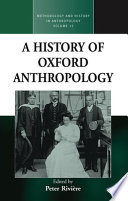 A history of Oxford anthropology /