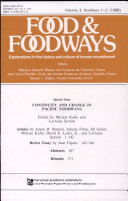 Continuity and change in Pacific foodways /
