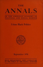 Urban Black politics /