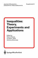 Inequalities : theory, experiments and applications /