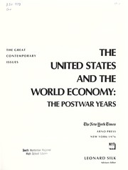 The United States and the world economy : the postwar years /