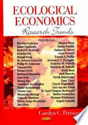 Ecological economics research trends /