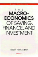 The macroeconomics of saving, finance, and investment /
