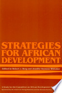 Strategies for African development : a study for the Committee on African Development Strategies /