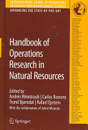 Handbook of operations research in natural resources /