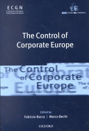 The control of corporate Europe /