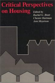 Critical perspectives on housing /