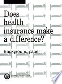 Does health insurance make a difference?