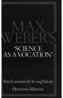 Max Weber's "science as a vocation" /