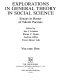 Explorations in general theory in social science : essays in honor of Talcott Parsons /