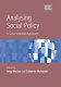 Analysing social policy : a governmental approach /