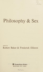 Philosophy & sex /