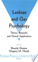 Lesbian and gay psychology : theory, research, and clinical applications /