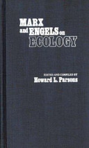 Marx and Engels on ecology /