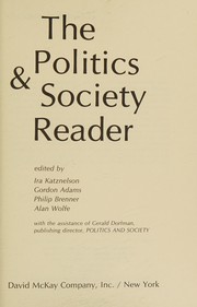 The Politics & society reader /