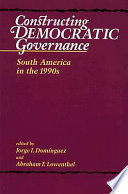 Constructing democratic governance : South America in the 1990s /