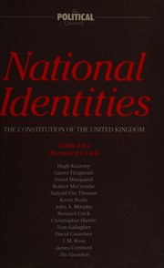 National identities : the constitution of the United Kingdom /