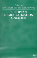 European democratization since 1800 /