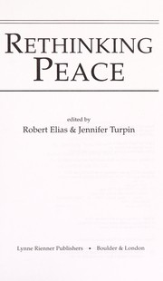 Rethinking peace /