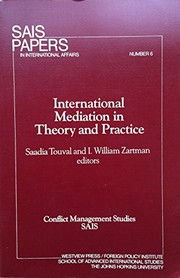 International mediation in theory and practice /