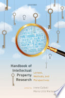 Handbook of intellectual property research : lenses, methods, and perspectives /