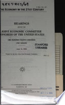 The economy in the 21st century : hearings before the Joint Economic Committee, Congress of the United States, One Hundred Fourth Congress, first session, June 12, 1995.