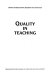 Quality in teaching.