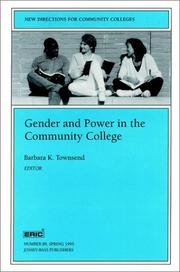 Gender and power in the community college /