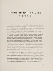 Janice Gurney : sum over histories.
