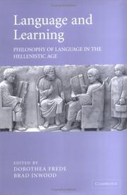 Language and learning : philosophy of language in the Hellenistic age : proceedings of the ninth Symposium Hellenisticum /