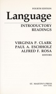 Language : introductory readings /
