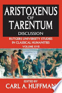 Aristoxenus of Tarentum : discussion /
