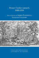 Penser l'ordre naturel, 1680-1810 /