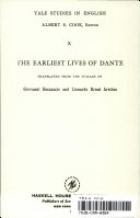 The Earliest lives of Dante.