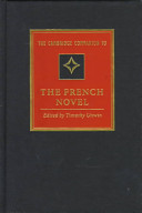 The Cambridge companion to the French novel : from 1800 to the present /