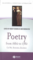 Poetry from 1660 to 1780 : Civil War, restoration, revolution /