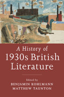 A history of 1930s British literature /